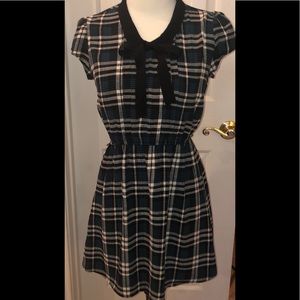 Forever 21 fit and flare plaid mini dress